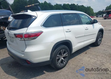 2016 Toyota Highlander Xle V6 from USA, damaged, VIN 5TDKKRFH7GS122432